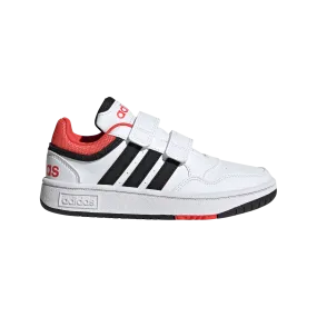 adidas Hoops 3.0 CF Childrens Trainers - Boys - White/Black/Bright Red