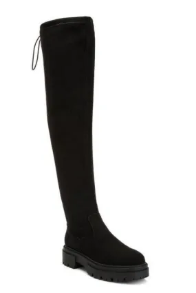 Babette Drawstring Detail Knee High Boots