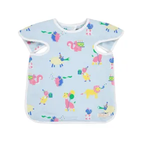 Big Bite Bib (Unisex) - Party on Party Animal with Worth Avenue White