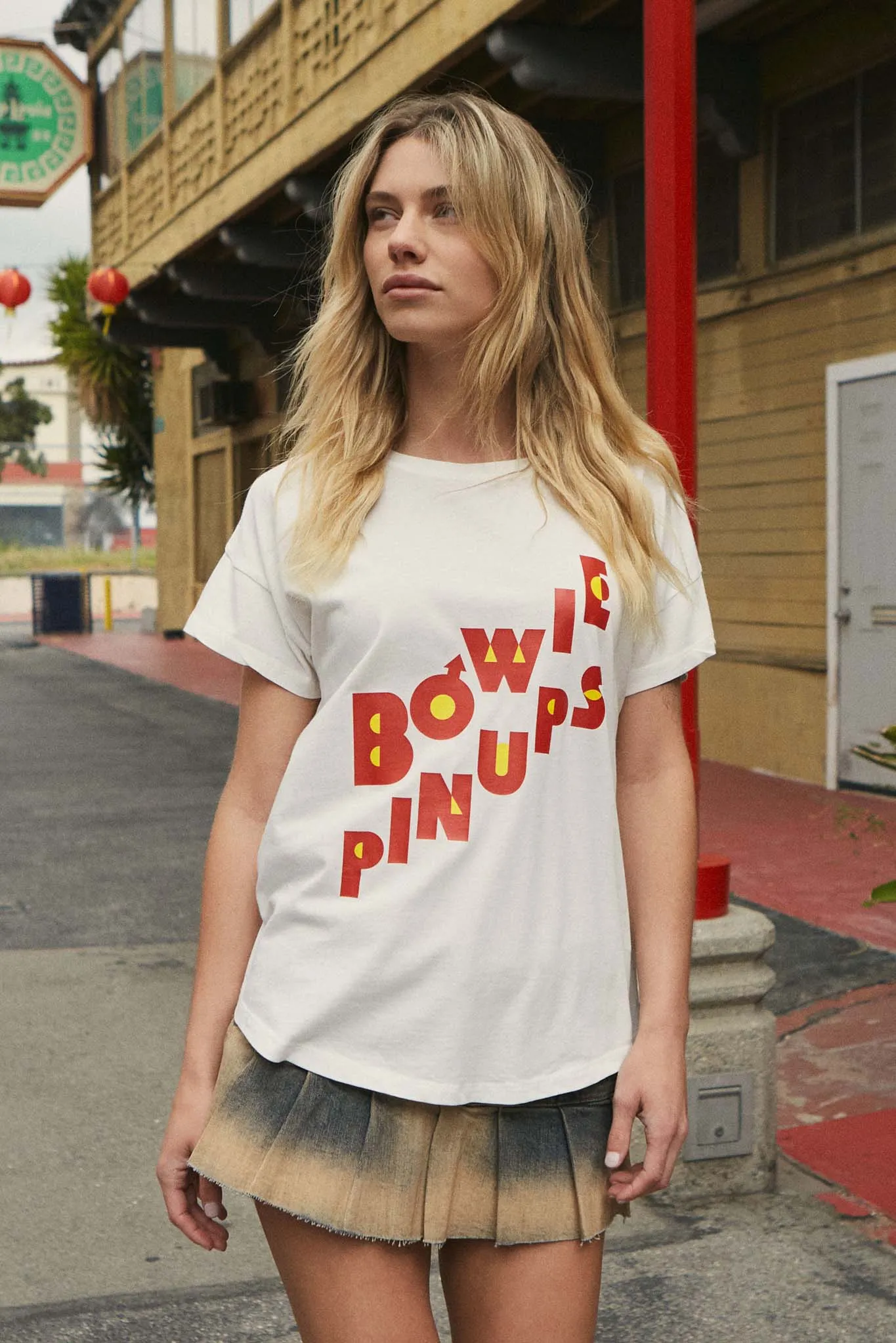 David Bowie Pinups Garment-Wash Graphic Tee