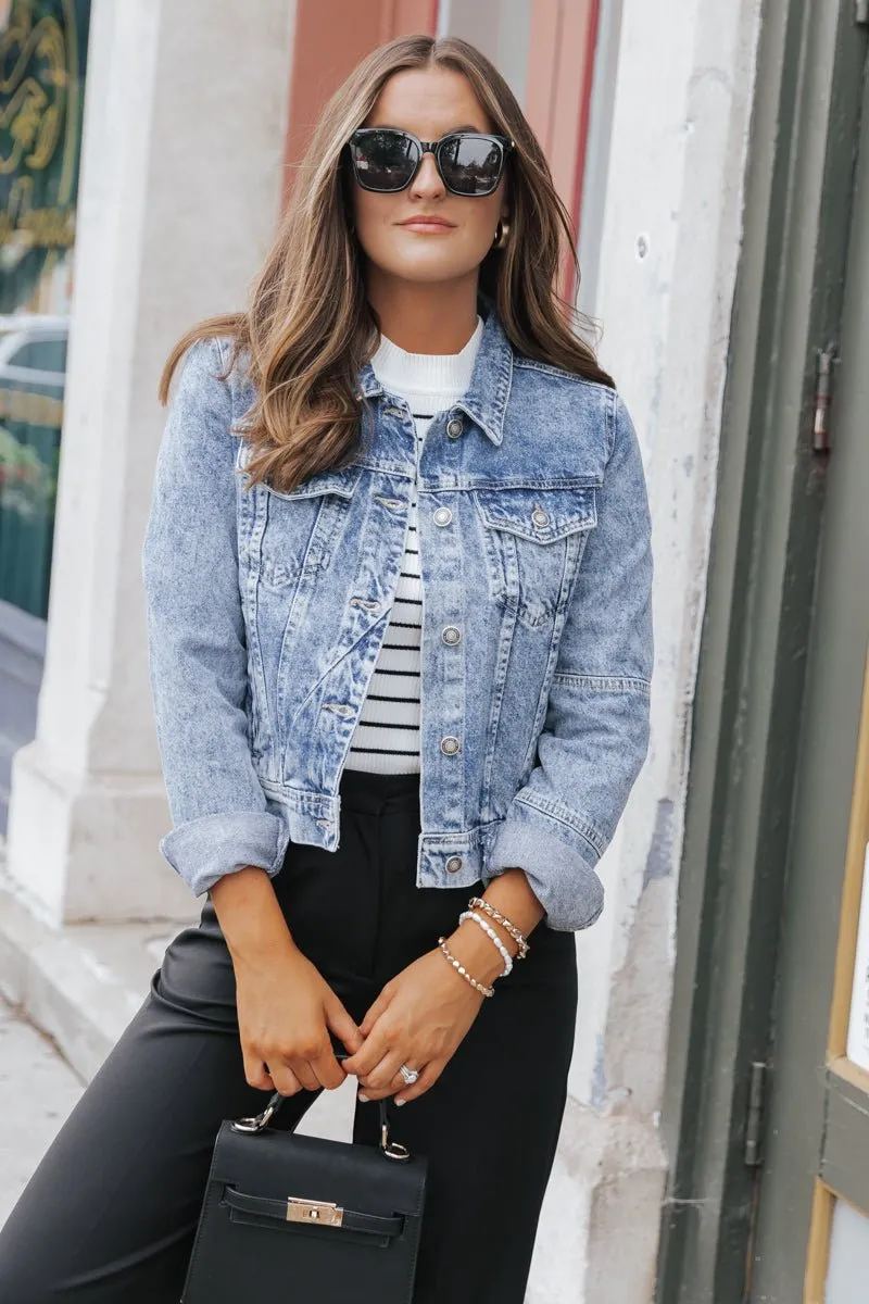 Free People Rumors Denim Jacket