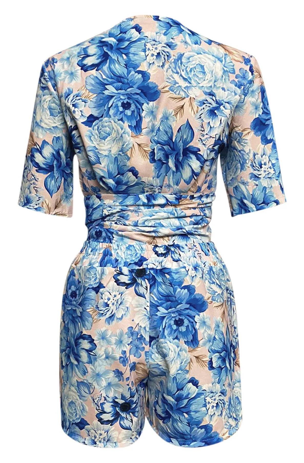 Garcia Floral Two Piece Co-Ord Set-Blue