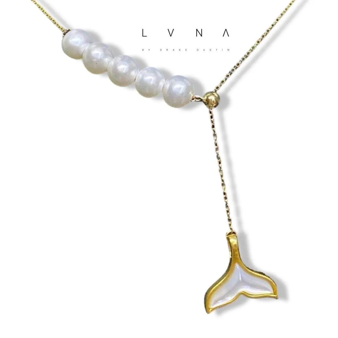 #GOLD2024| 18K Enamel Mermaid Pearl Necklace