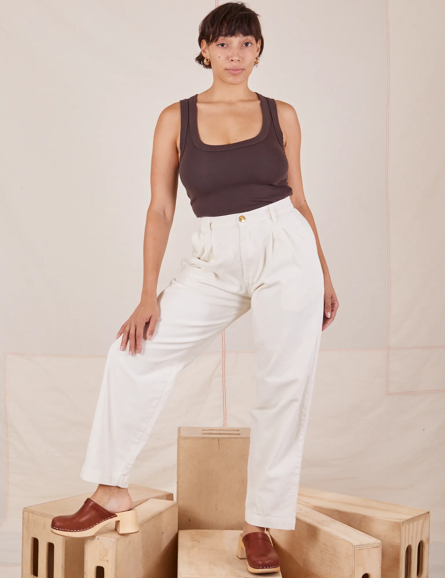 Heavyweight Trousers - Vintage Tee Off-White