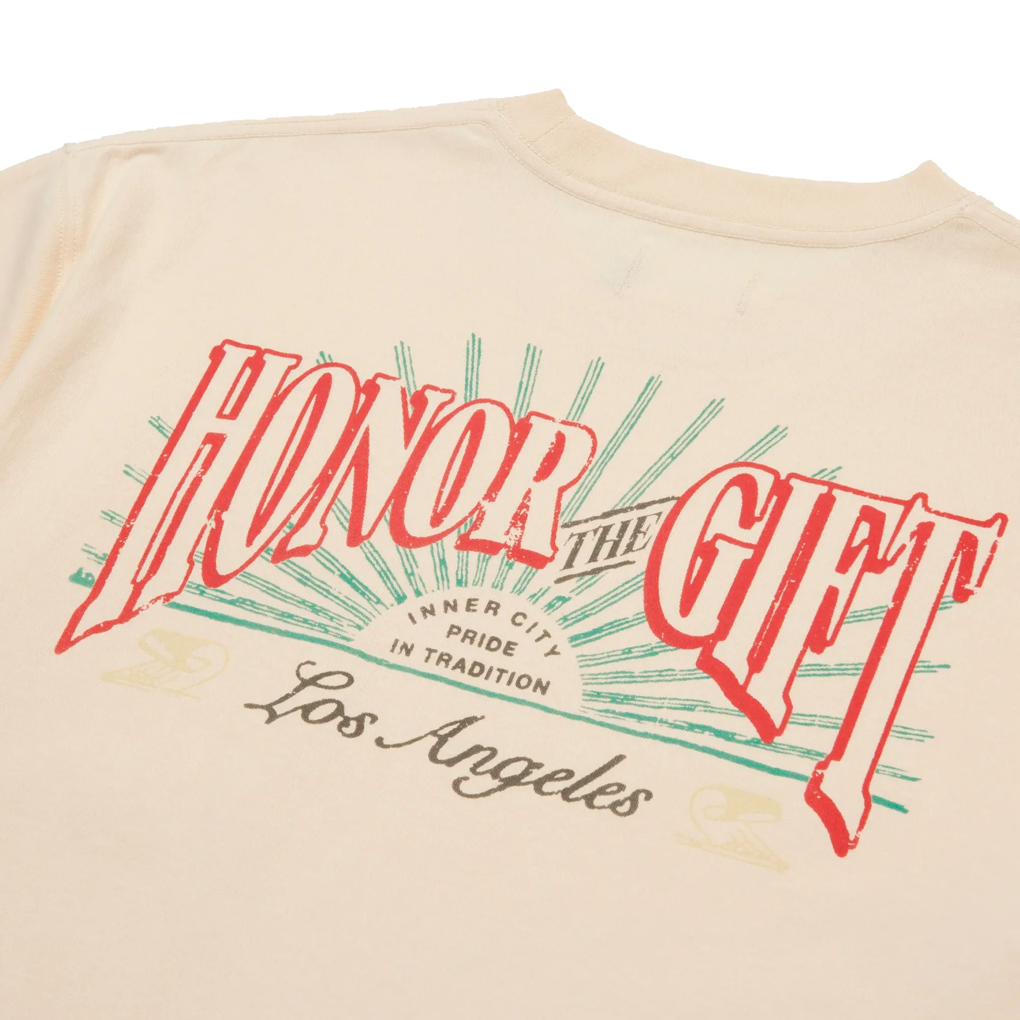 Honor The Gift HTG Cigar Label Short Sleeve T-Shirt Bone