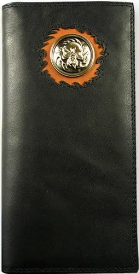 "Ghost Rider" Western Black Rodeo Wallet by Western Trenditions