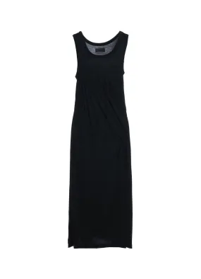 RAYON JERSEY STRINGS GATHERED DRESS