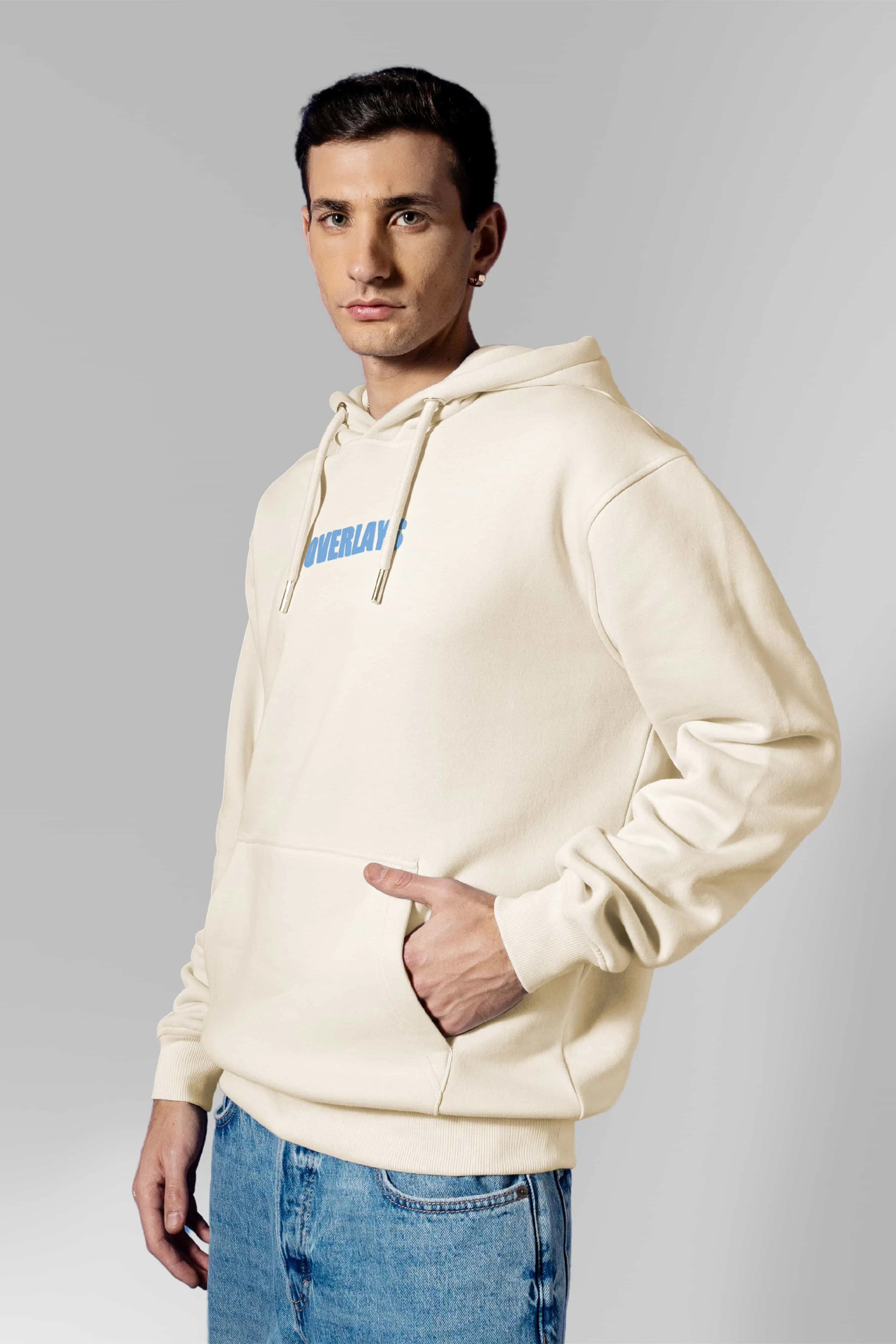 The Falcon Beige Oversized Hoodies