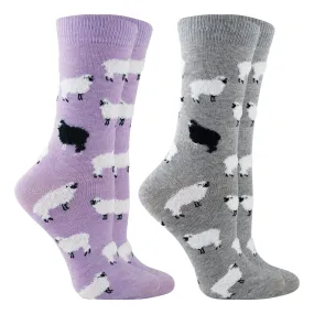 WHD Fuzzy Sheep Socks 2-Pack or 1-Pack